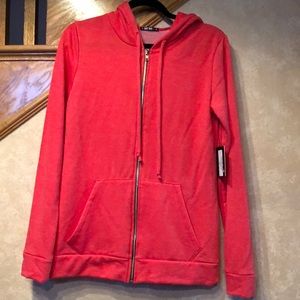 Zip up fleece hoodie